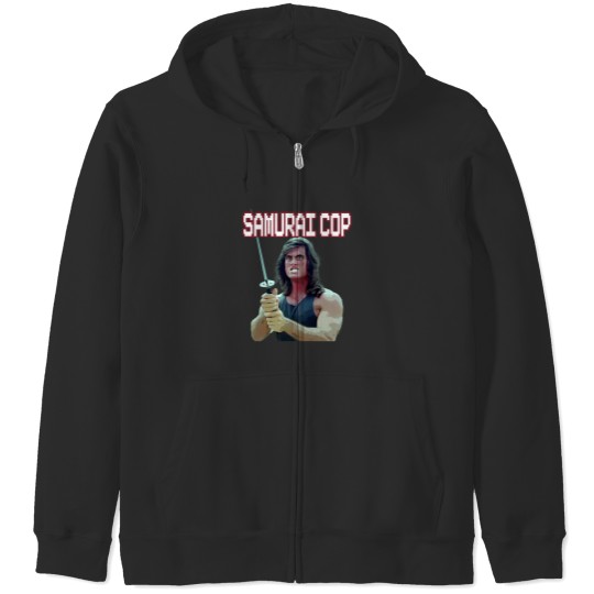 Discover Samurai Cop Zip Hoodies