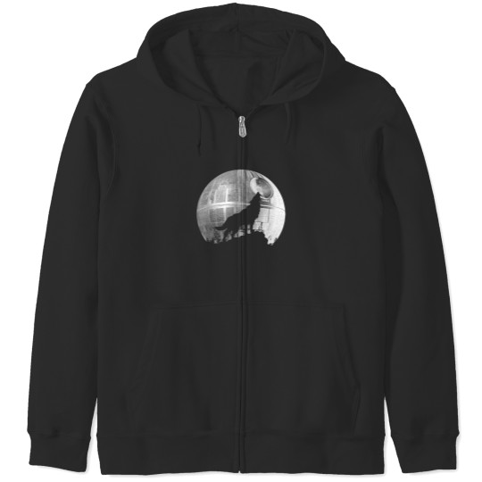 Discover Wolf That'S No Moon Zip Hoodies