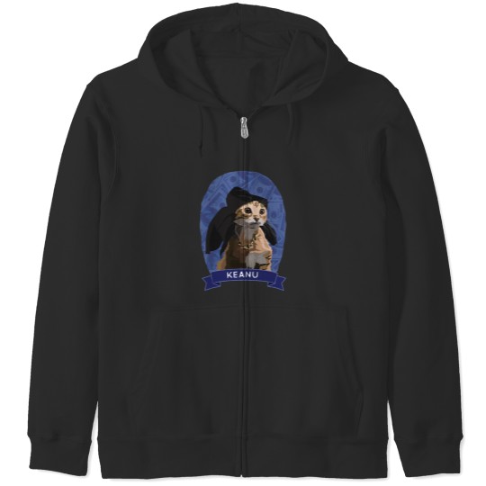 Discover Keanu Cats Of Cinema Zip Hoodies