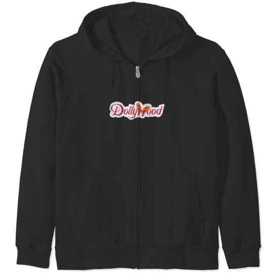 Discover Dollywoods logo Zip Hoodies