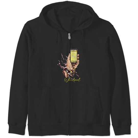 Discover whirlpool of time ,mobile waste time Zip Hoodies