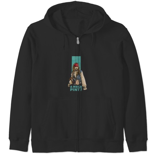 Discover Funny A Mega Pint Cup Zip Hoodies