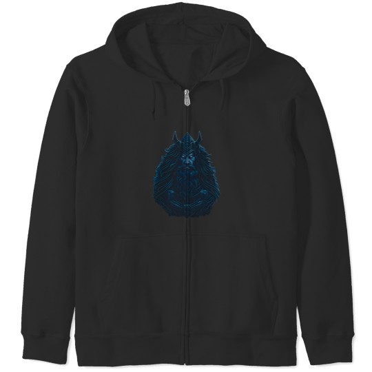 Discover Sci Fi Viking Odin 1 Zip Hoodies