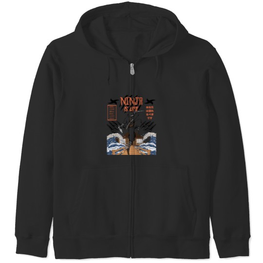 Discover Ninja Is Life Zip Hoodies