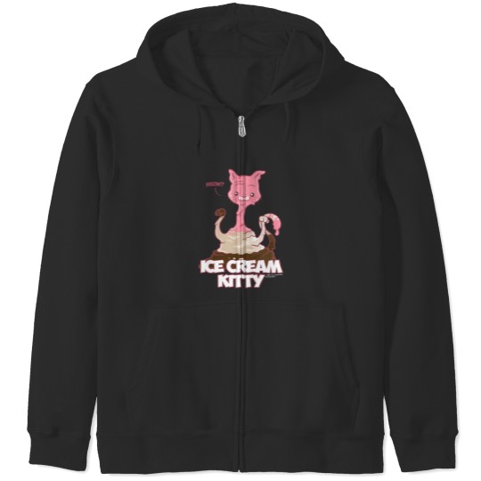 Discover Ice Cream Kitty7 Zip Hoodies
