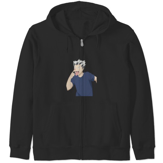 Discover Kōtarō Bokuto Active Zip Hoodies