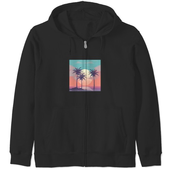Discover 80S Beach Zip Hoodies