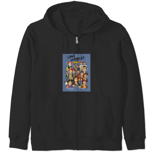 Discover Lano And Woodley Compilation Blue Background Zip Hoodies