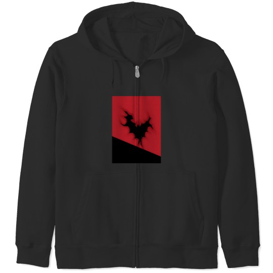 Discover A Jumping Bat  Black Zip Hoodies