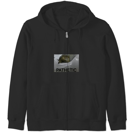 Discover 'Pathetic' cat Zip Hoodies