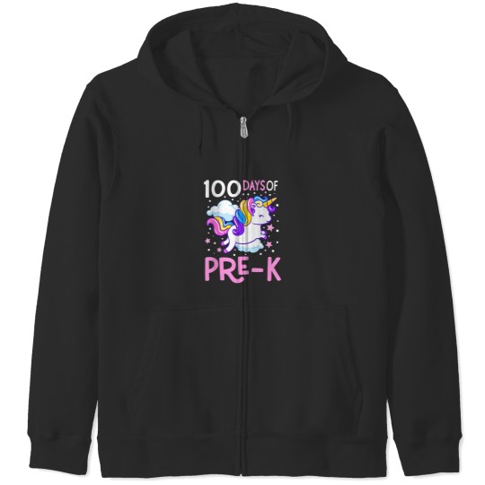 Discover 100 Days Of Pre K Teacher 100th Day Of School Un Zip Hoodies