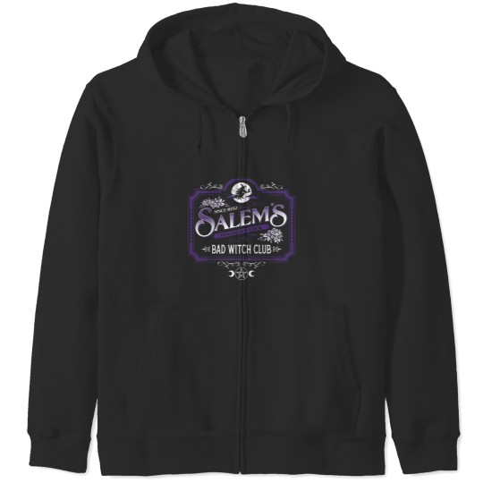 Discover Salem's Daughters - Bad Witch Club - Halloween - Spooky - Goth Zip Hoodies