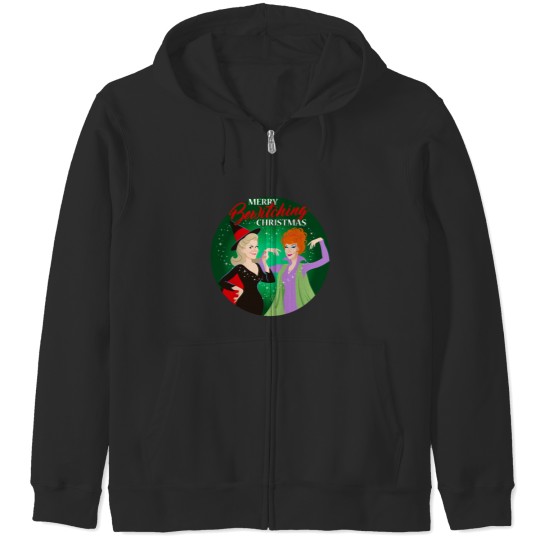 Discover Bewitching Christmas Zip Hoodies