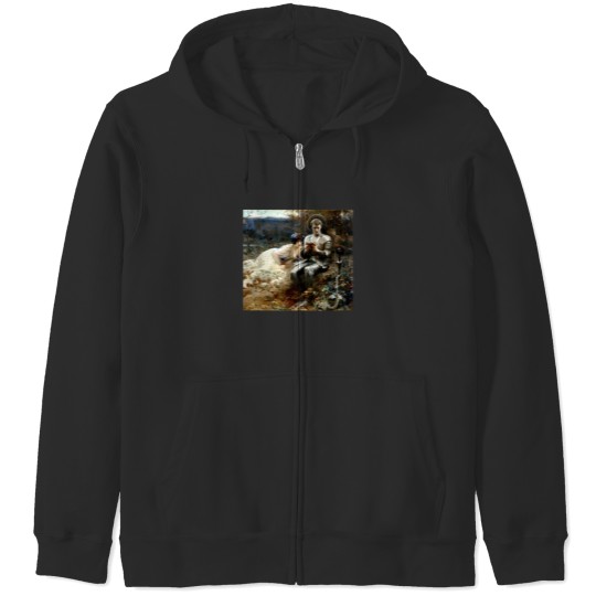Discover The Temptation Of Sir Percival - Arthur Hackerr 1306 Zip Hoodies