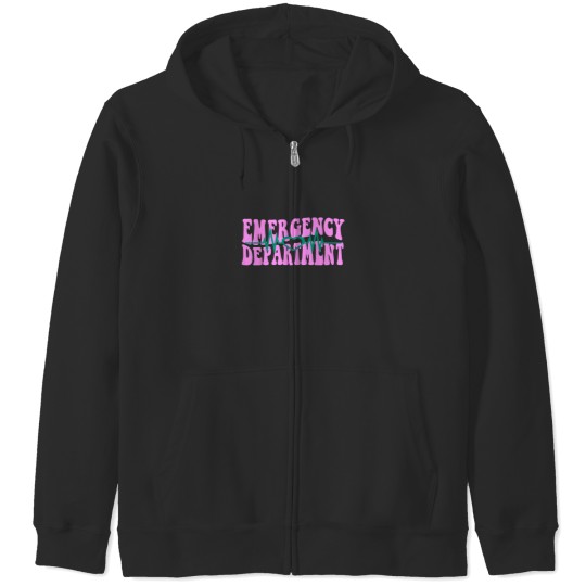 Discover Certified Emergency Room Nurse School Technician Zip Hoodies