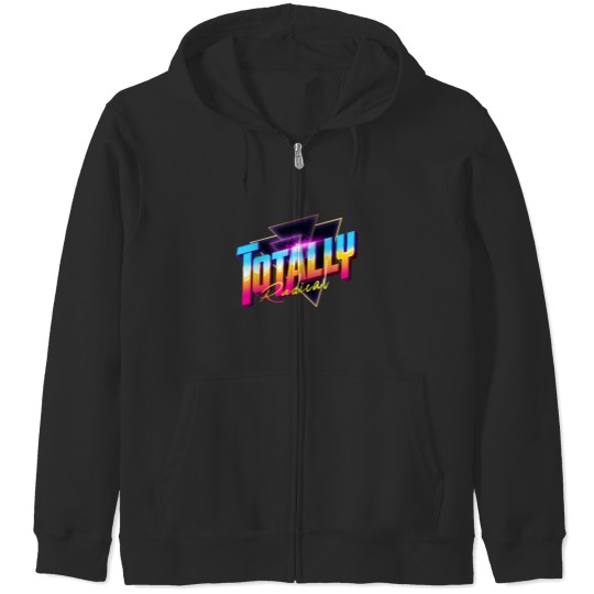 Discover Totally Radical 80s Synthwave Outrun Zip Hoodies