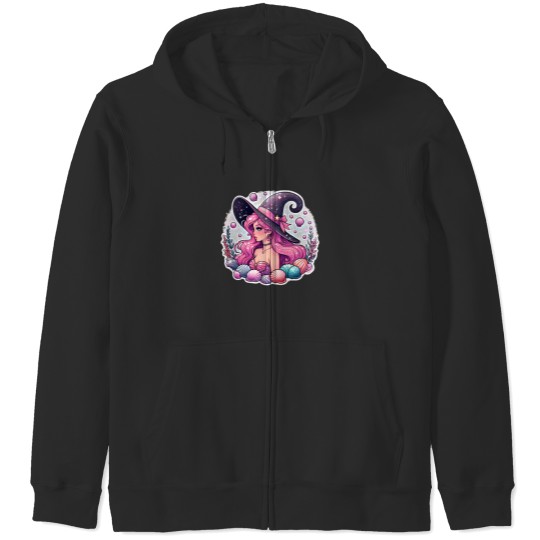 Discover Mermaid Witch 2 Zip Hoodies
