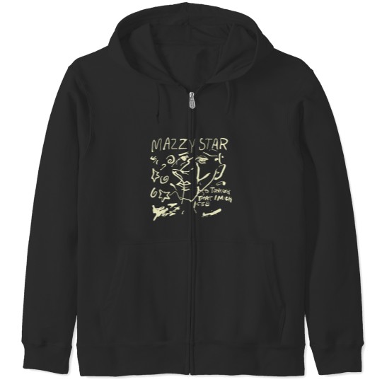 Discover Mazzy Star Zip Hoodies - Star So Tonight That basic black 90s Zip Hoodies