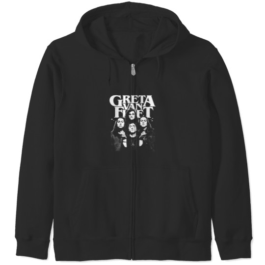 Discover Greta Van Fleet Tour 2024 Zip Hoodies, Classic 90s Greta Van Fleet Zip Hoodies