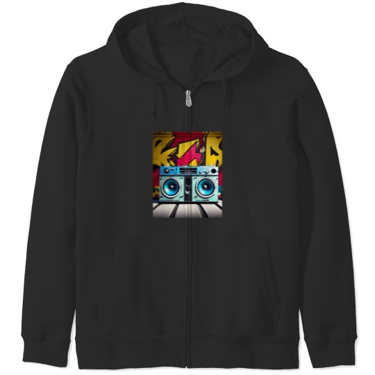 Discover 80'S Boombox 3 Zip Hoodies