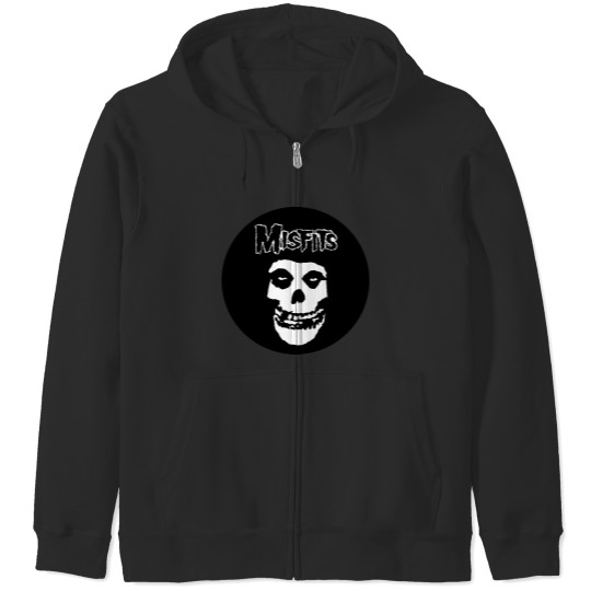 Discover Misfitss Band Logo Zip Hoodies