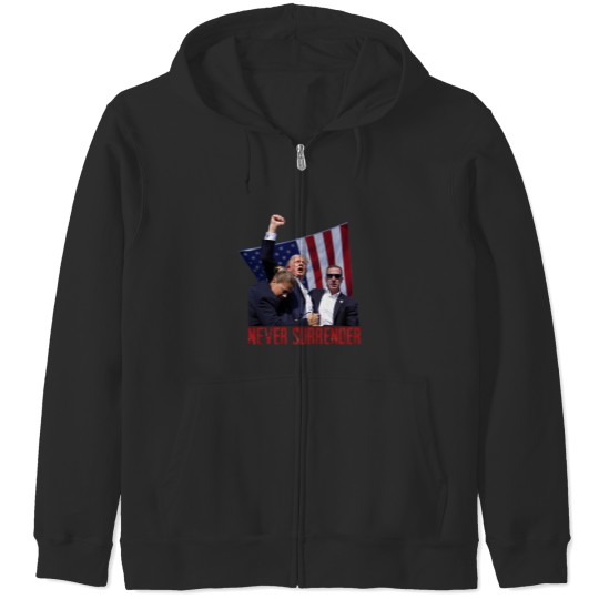 Discover Trump Shot Zip Hoodies - Pennsylvania Rally 2024