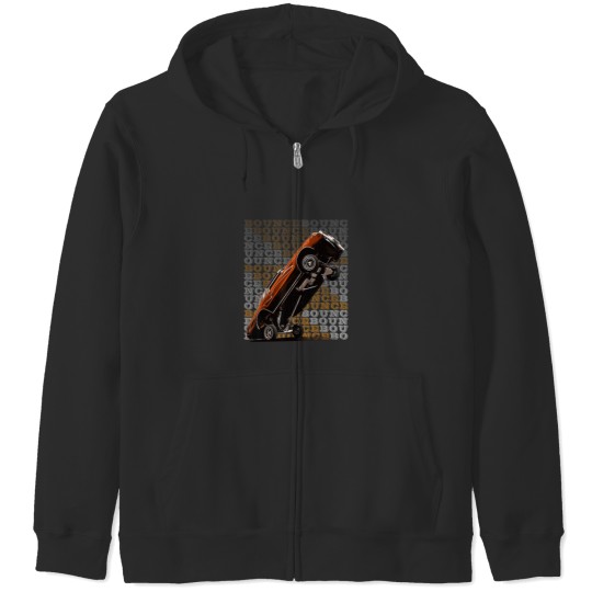 Discover Bounce Bounce Low Rider Car Zip Hoodies