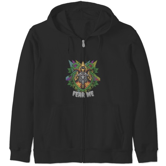 Discover fear me - nyaphomet Active Zip Hoodies