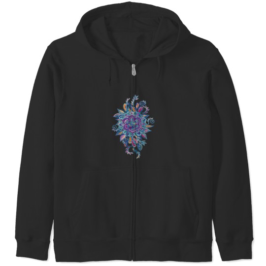 Discover AMETHYST LABYRINTH Sleeveless Top Zip Hoodies