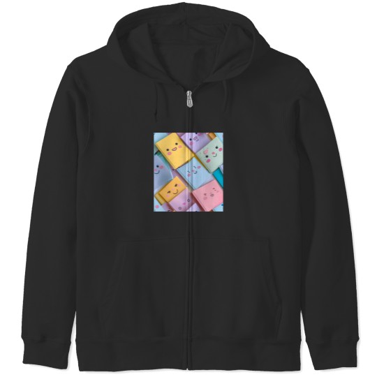 Discover Pastel Paradise Dreamy Kawaii Notebooks For Every Note Zip Hoodies