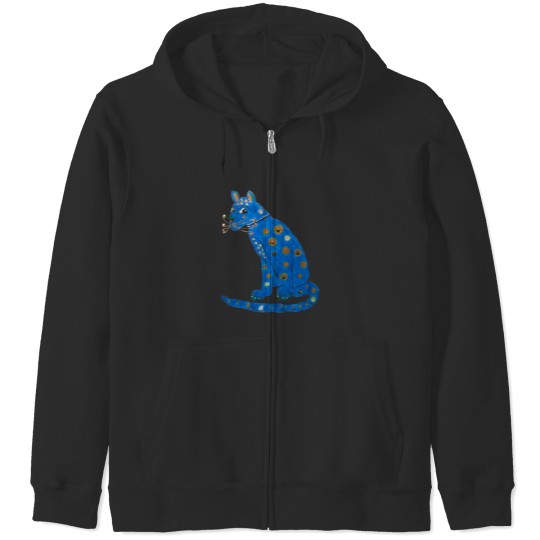 Discover Blue Cat 2 Zip Hoodies