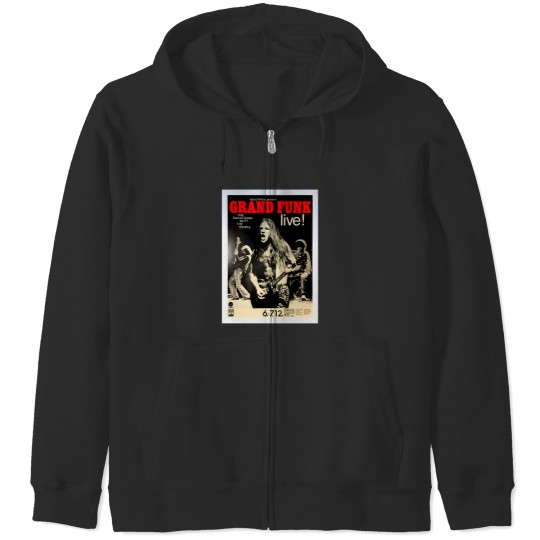 Discover Grand Funk - Concert Poster. Zip Hoodies