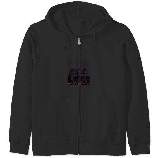 Discover Thé Pólicé Greatest Hits 1 Album Cover  .png Zip Hoodies