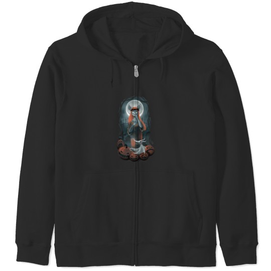 Discover Sally Moon - Animation Movie - Art Nouveau Crossover Zip Hoodies