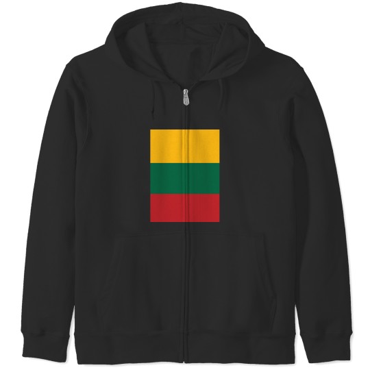 Discover Lithuania Flag Graphic Lithuania Flag Graphic Zip Hoodies