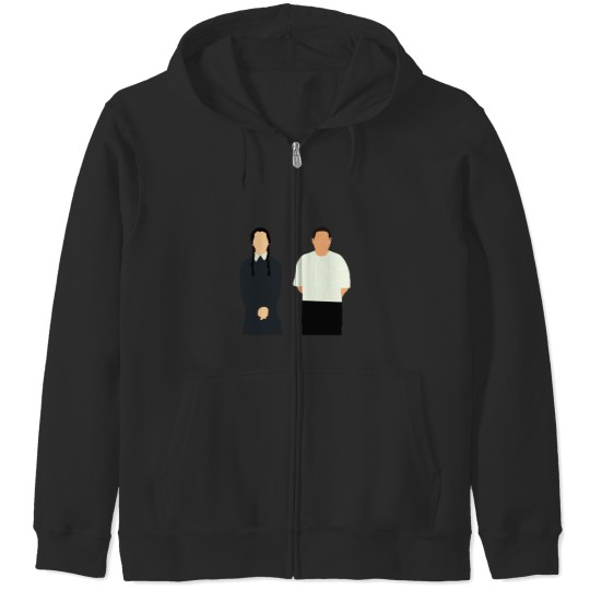 Discover Adams family Sticker Zip Hoodies