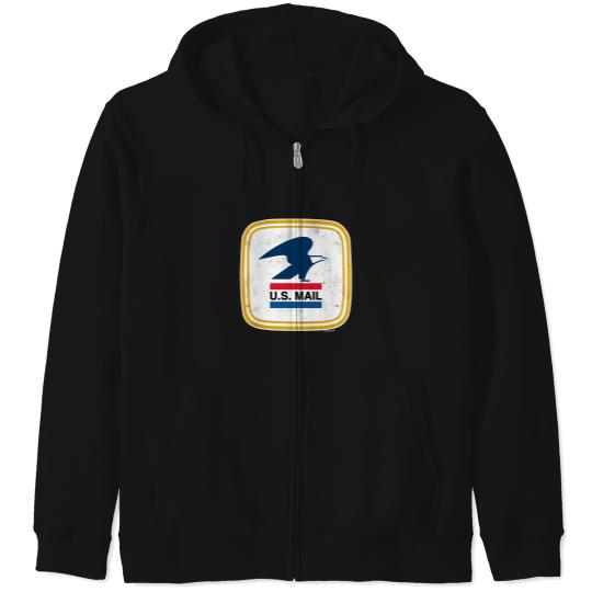 Discover Postal Service- US Mail Seal Pullover Zip Hoodies