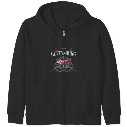 Discover Vintage Gettysburg Pennsylvania Zip Hoodies