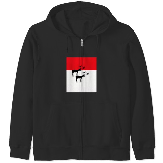 Discover 2 Reindeer Zip Hoodies