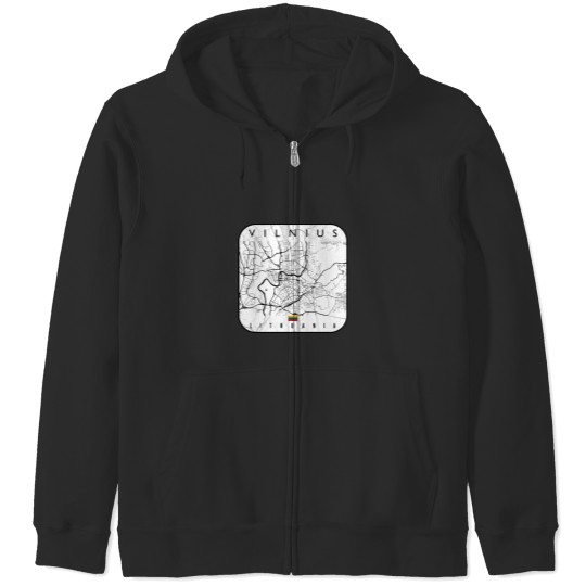 Discover VILNIUS MAP LITHUANIA (1)VILNIUS MAP LITHUANIA (1) Zip Hoodies