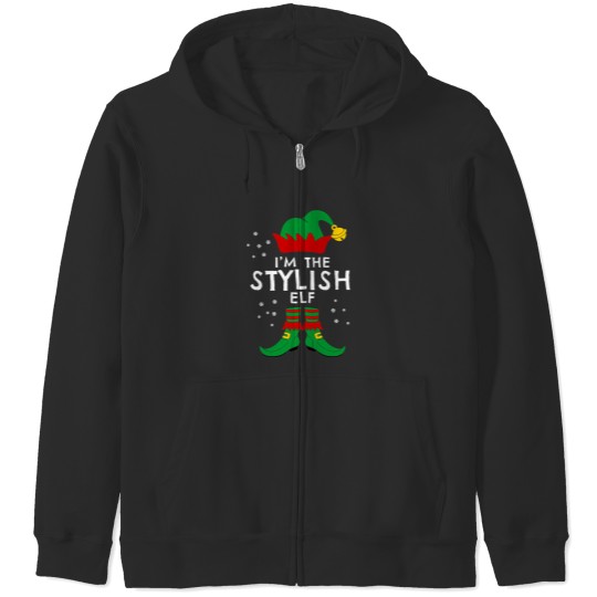 Discover I'M The Stylish Elf Family Matching Christmas 2020 Zip Hoodies