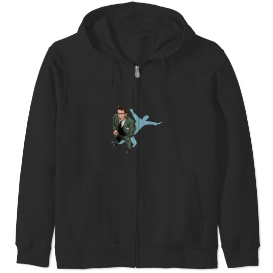 Discover Anthony Quinn - An illustration by Paul Cemmick Zip Hoodies