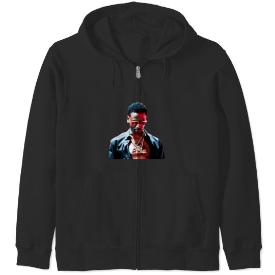 Discover Young Music Dolph - Black Rapper Zip Hoodies