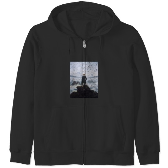 Discover Wanderer Above the Sea Zip Hoodies