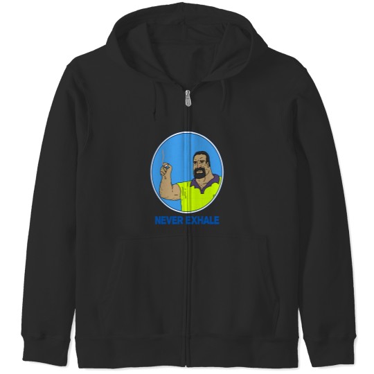 Discover Never Exhale Mike Nolan Big Lez Show Zip Hoodies
