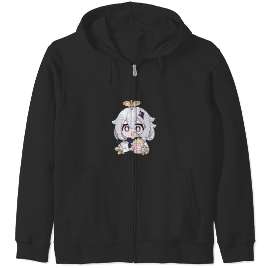 Discover Genshin impact Paimon Zip Hoodies