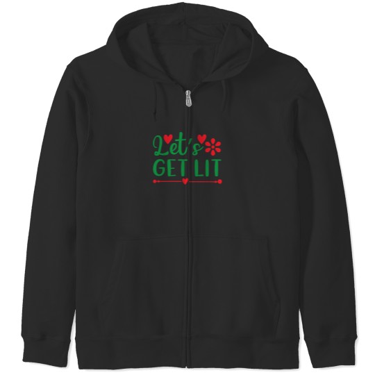 Discover Santa Claus Christmas Elf Gift Idea 10 Zip Hoodies