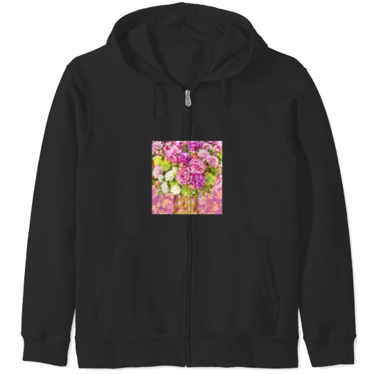 Discover Watercolor Floral Art Bouquet April Showers Zip Hoodies