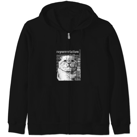 Discover Vintage Reputation Cat Zip Hoodies, Reputation Karma Zip Hoodies