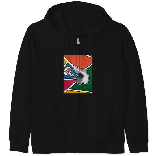 Discover Shark Puppet Zip Hoodies